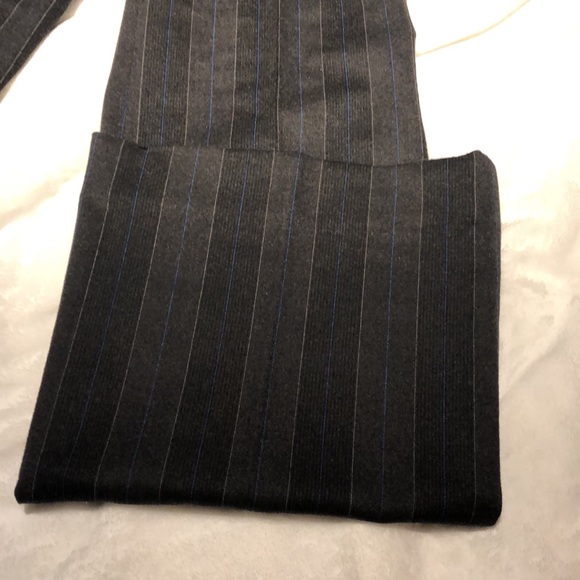 Club Monaco grey pants with beige and blue pinstripe. Size 0. - Picture 5 of 8